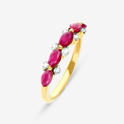 Ruby Diamond Fusion Band
