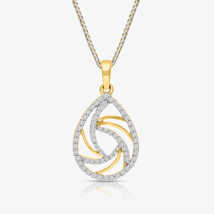 Enchanting Swirl Diamond Pendant