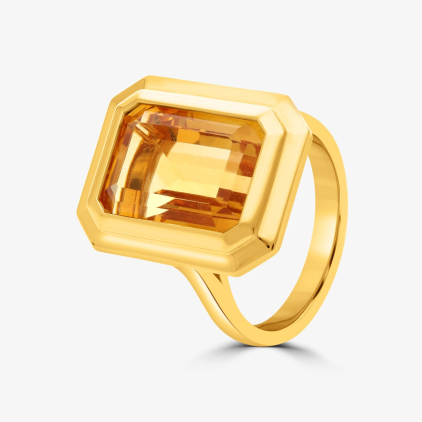 Cool Citrine Ring