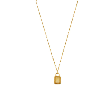 Magestic Lock Citrine Chain