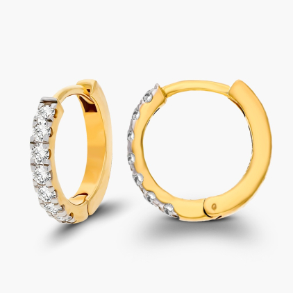 Charismatic Diamond Hoops 