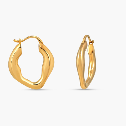 Distinctive Unconventional Gold earrings