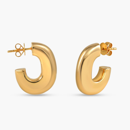 Sleek Gold Earrings