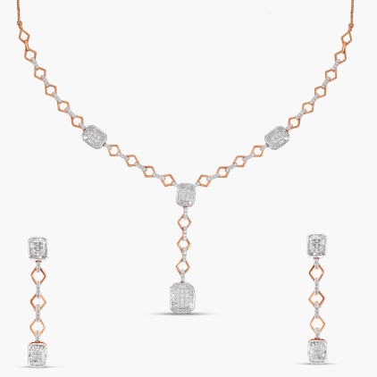 Crisp Diamond  Necklace Set
