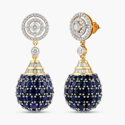 Sphere Sapphire Earrings