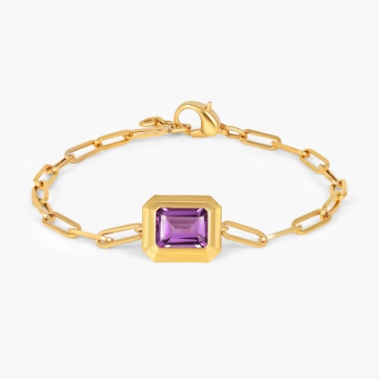 Exclusive  Amethyst Diamond Bracelet