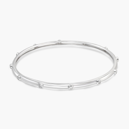 Classic Bashful Diamond Bangle