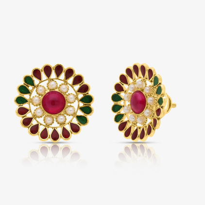 Tri Hue Shine Earrings