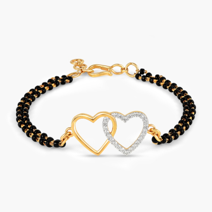 Classic Heart Mangalsutra Bracelet