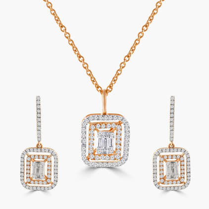 Splendid Cubic Pendant set