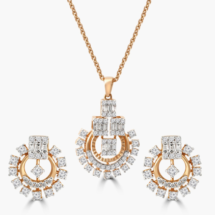 Sparkling Montage Pendant Set