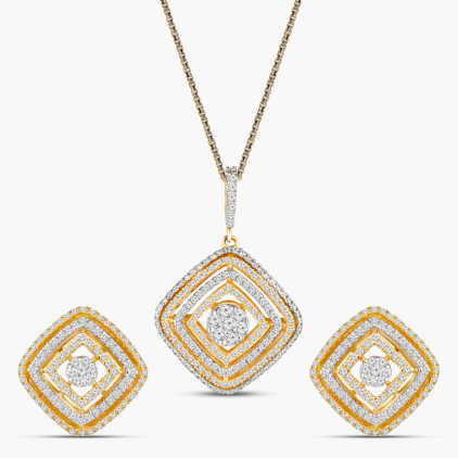 Fascinating Geometric Pendant Set